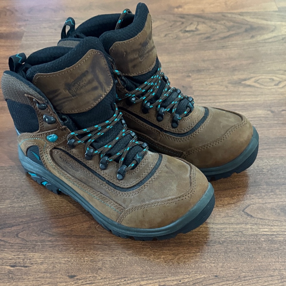Red Wing Shoes Brown and Black Lace Up Boots
